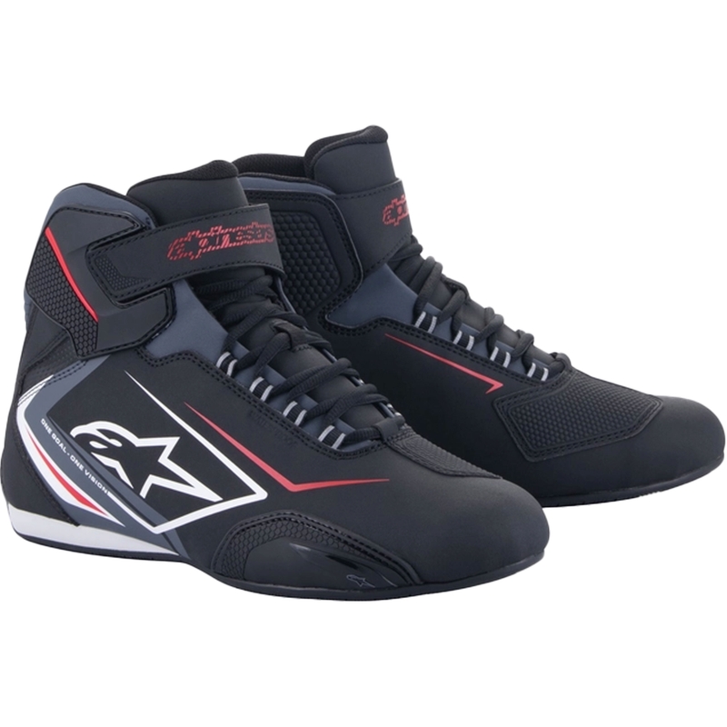 Alpinestars Sektor veekindlad mustad, valged ja hallid mootorratta saapad