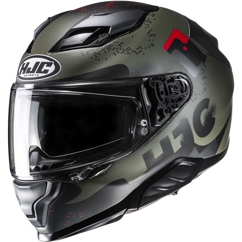 Integreeritud mootorratta kiiver HJC F71 Faco MC1SF khaki-must