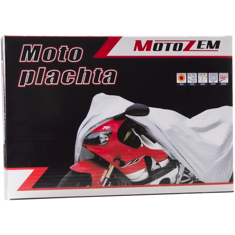 MotoZem mootorrattapapp - hõbedane