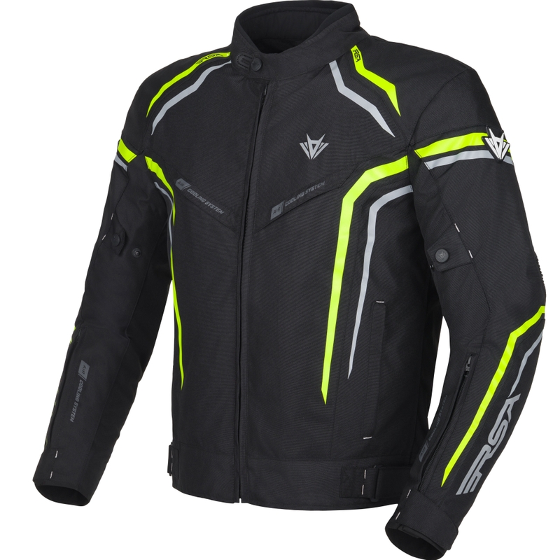 Mootorratta jope RSA Compact 2 must-hall-fluo kollane