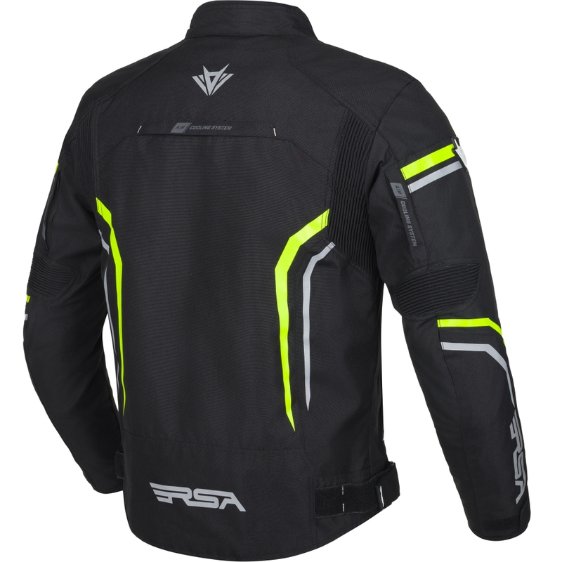 Mootorratta jope RSA Compact 2 must-hall-fluo kollane