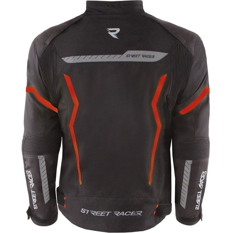 Street Racer Flex Air must/punane mootorratta jope