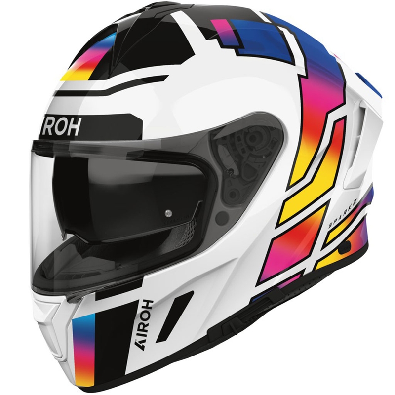 Integreeritud mootorratta kiiver Airoh SPARK 2 Livery läikiv vikerkaarevärvi