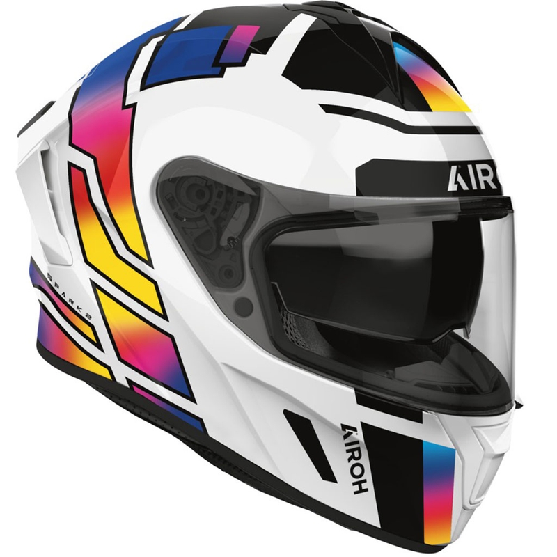 Integreeritud mootorratta kiiver Airoh SPARK 2 Livery läikiv vikerkaarevärvi