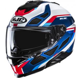 Integreeritud mootorratta kiiver HJC i71 Zest MC21 sini-valge-punane