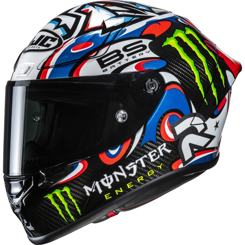 Integreeritud mootorratta kiiver HJC RPHA 1 V2 CARBON Quartararo Le Mans III MC25 multicolor