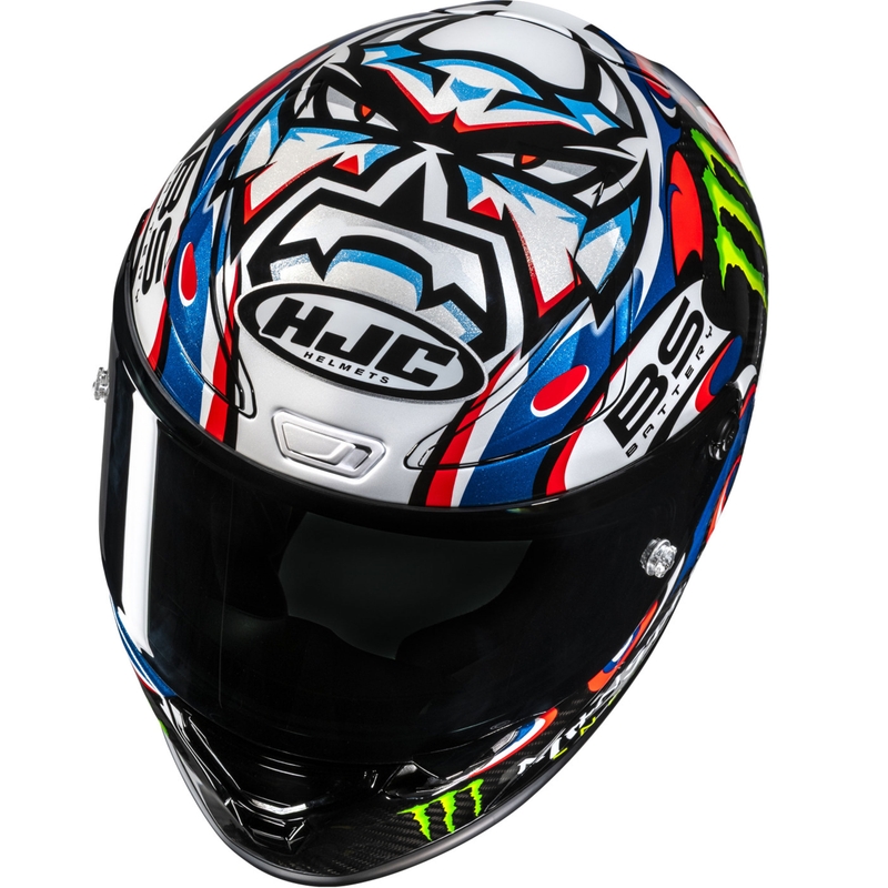 Integreeritud mootorratta kiiver HJC RPHA 1 V2 CARBON Quartararo Le Mans III MC25 multicolor
