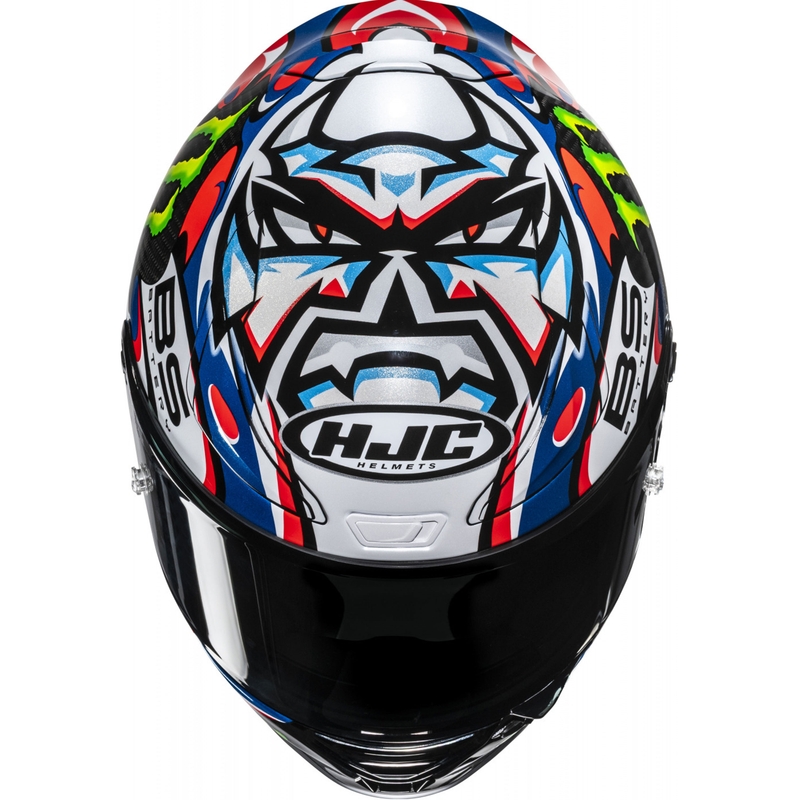 Integreeritud mootorratta kiiver HJC RPHA 1 V2 CARBON Quartararo Le Mans III MC25 multicolor