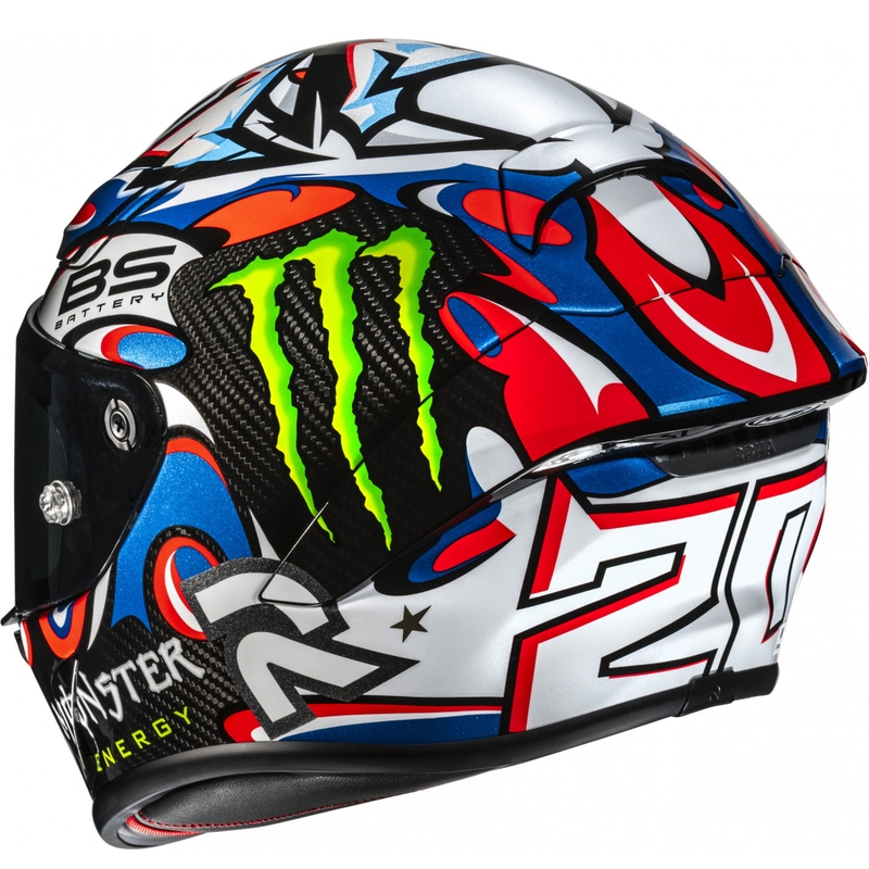 Integreeritud mootorratta kiiver HJC RPHA 1 V2 CARBON Quartararo Le Mans III MC25 multicolor