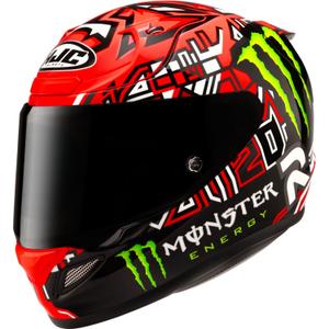 Integreeritud mootorratta kiiver HJC RPHA 12 Quartararo Replica II MC1 punane-must