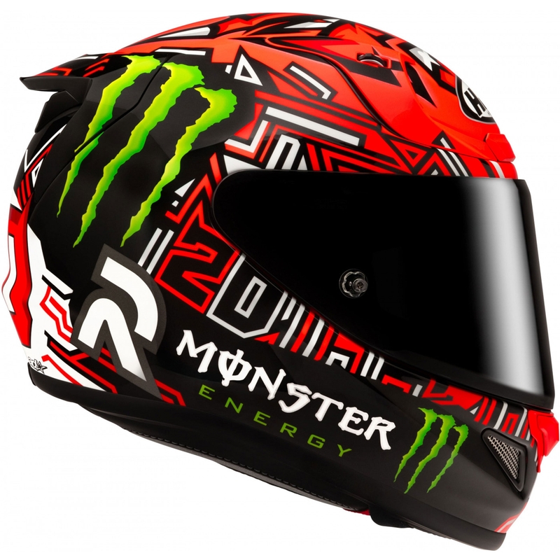 Integreeritud mootorratta kiiver HJC RPHA 12 Quartararo Replica II MC1 punane-must