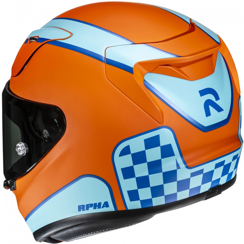 Integreeritud mootorratta kiiver HJC RPHA 12 Respon MC27SF oranž-sinine