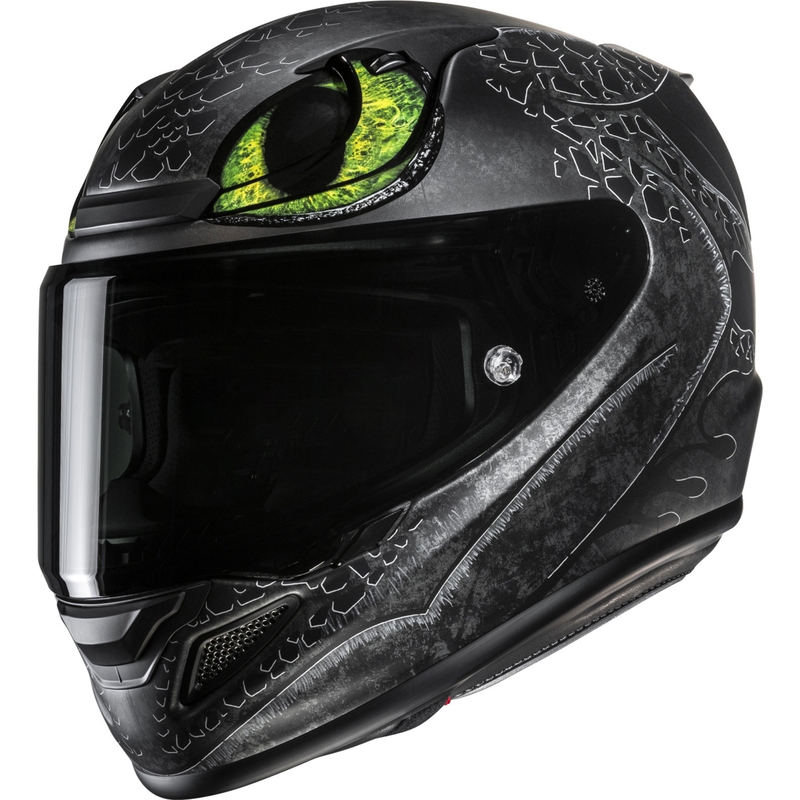Täismaskiiver mootorrattale HJC RPHA 12 Toothless II Universal MC4SF must