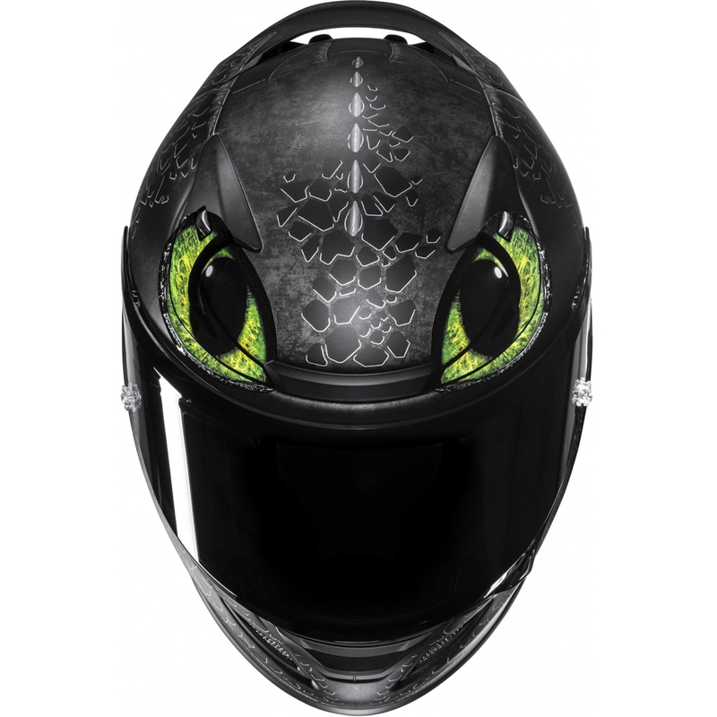 Täismaskiiver mootorrattale HJC RPHA 12 Toothless II Universal MC4SF must