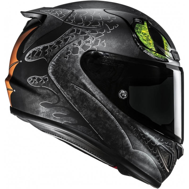 Täismaskiiver mootorrattale HJC RPHA 12 Toothless II Universal MC4SF must