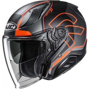 Avatud mootorratta kiiver RPHA 31 Dereen MC6HSF must-halli-oranž