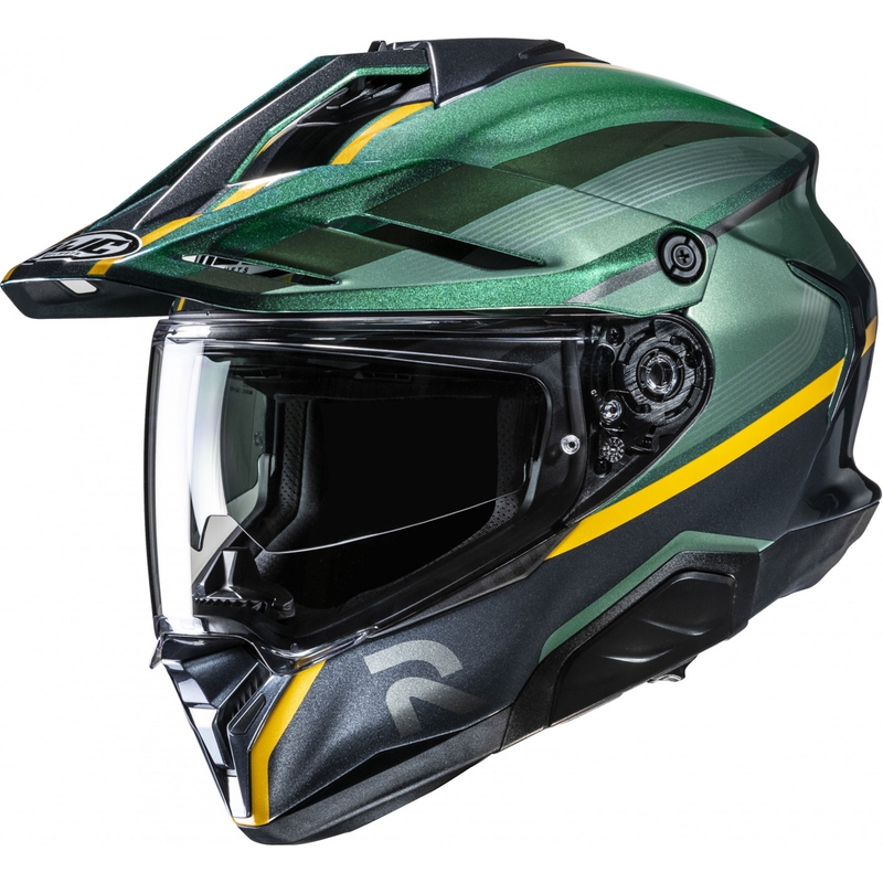 Enduro kiiver mootorratta HJC RPHA 60 Arbre MC4 roheline-must-kollane