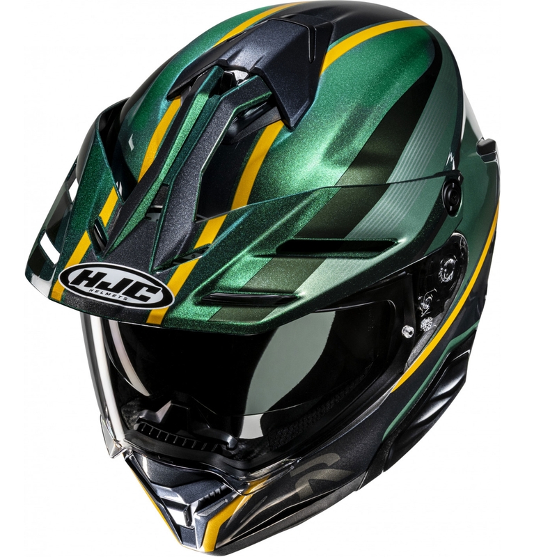 Enduro kiiver mootorratta HJC RPHA 60 Arbre MC4 roheline-must-kollane
