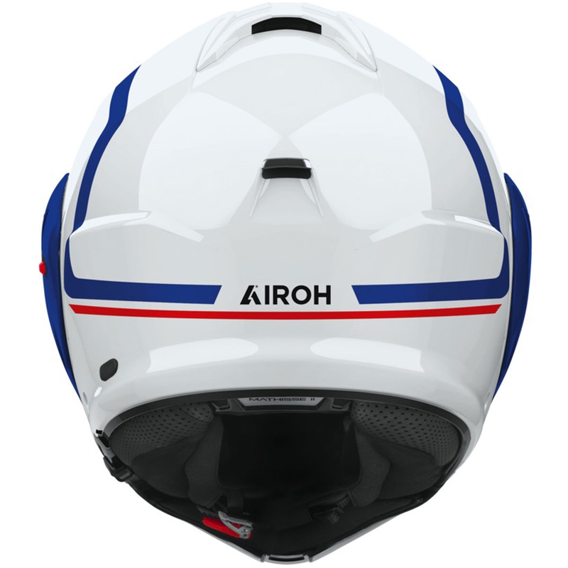 Airoh Mathisse 2 Genius läikiv sinine punane klappkiiver mootorratta kiiver