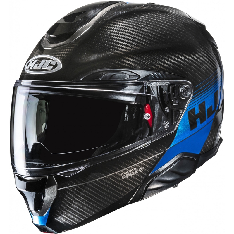 Kokkupandav mootorratta kiiver HJC RPHA 91 CARBON Elig MC2 must-sinine