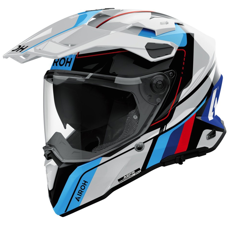 Enduro kiiver Airoh Commander 2 Skip läikiv valge
