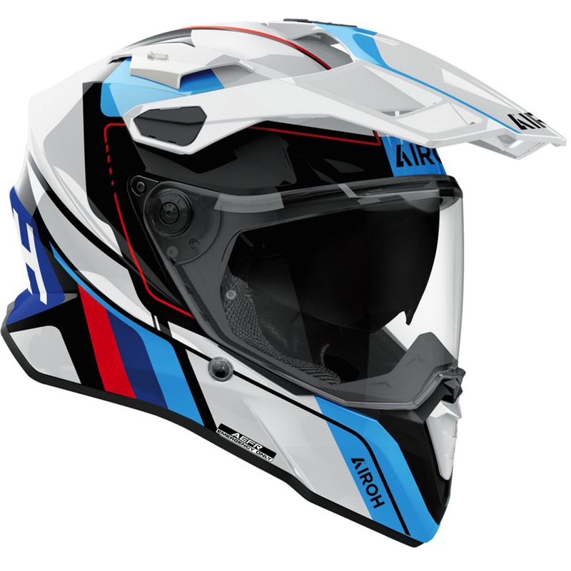 Enduro kiiver Airoh Commander 2 Skip läikiv valge