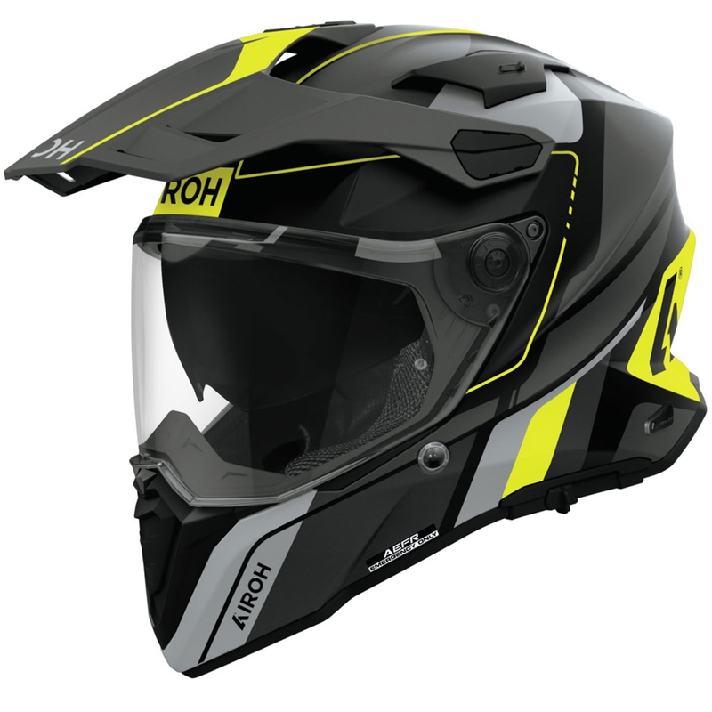 Enduro kiiver Airoh Commander 2 Skip matt kollane