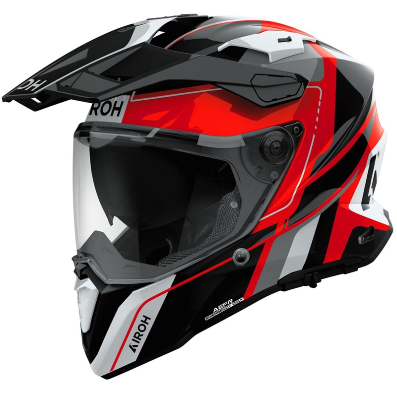 Enduro kiiver Airoh Commander 2 Skip läikiv punane
