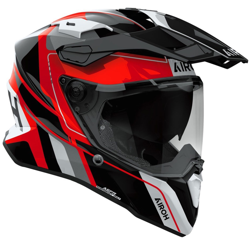 Enduro kiiver Airoh Commander 2 Skip läikiv punane