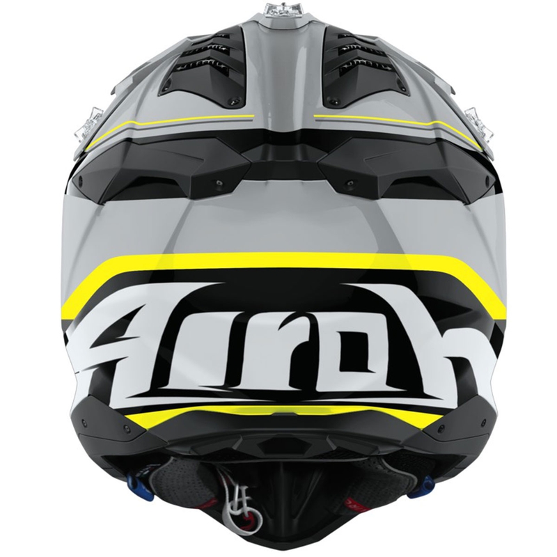 Motokrossi kiiver Airoh Aviator 3 Leader läikiv kollane