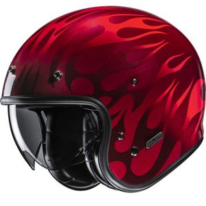 Avatud mootorratta kiiver HJC V31 Firo MC1 punane