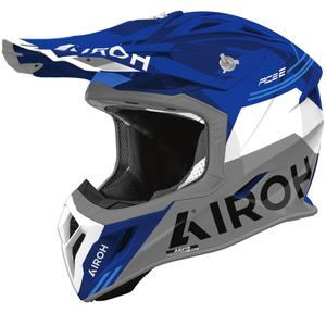 Motokrossikiiver Airoh Aviator ACE 2 Fury läikiv sinine