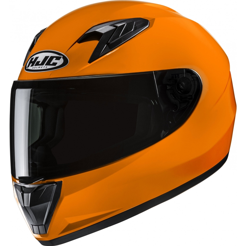 Laste integreeritud mootorratta kiiver HJC Y10 Solid Tramotno oranž