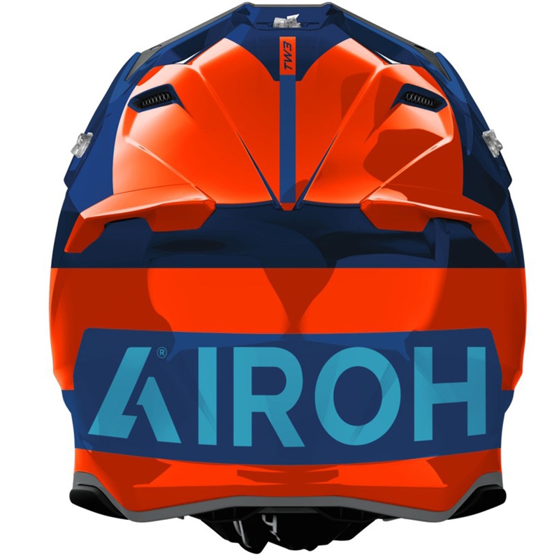 Motokrossi kiiver Airoh Twist 3 Fancy läikiv fluo oranž-sinine