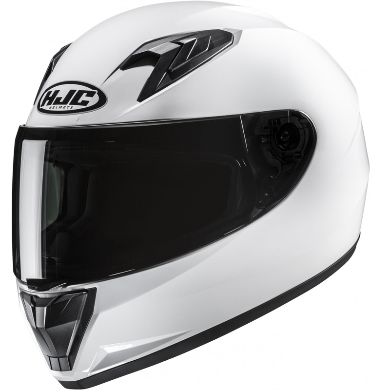 HJC Y10 Solid Pearl White Integraalne mootorratta kiiver lastele