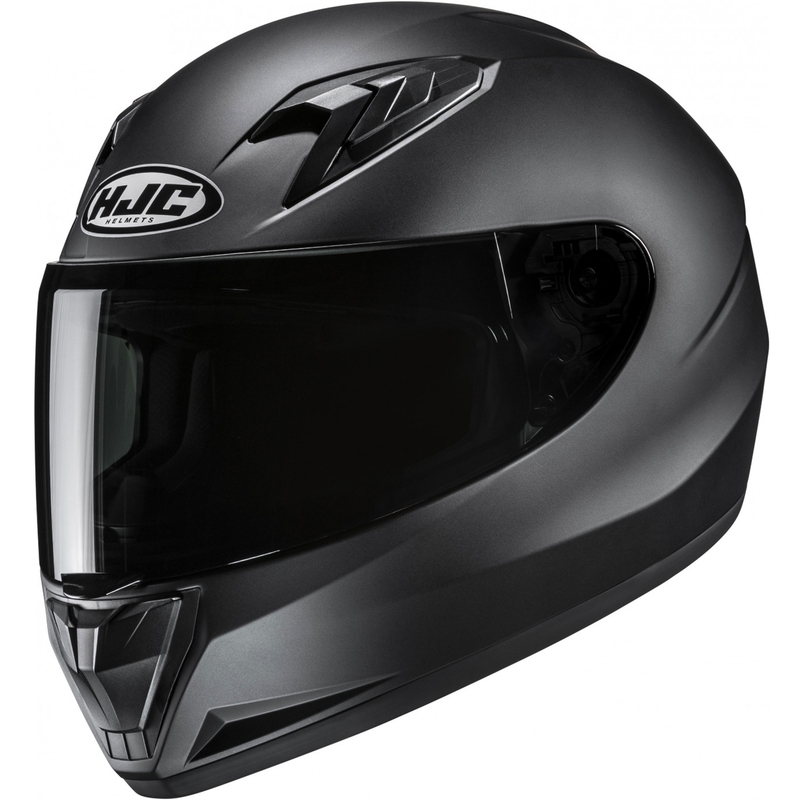 Laste täismaskiiver mootorrattale HJC Y10 Solid poolflat must