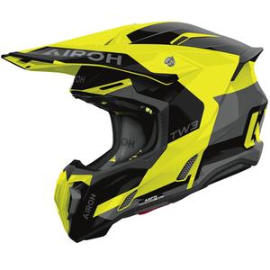 Motokrossikiiver Airoh Twist 3 Fancy läikiv fluo kollane kiiver