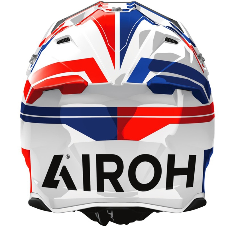 Motokrossi kiiver Airoh Twist 3 Dynasty läikiv sini-punane