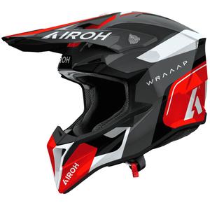 Motokross kiiver Airoh Wraaap Conquer läikiv punane