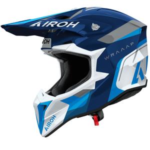 Motokrossikiiver Airoh Wraaap Conquer läikiv sinine