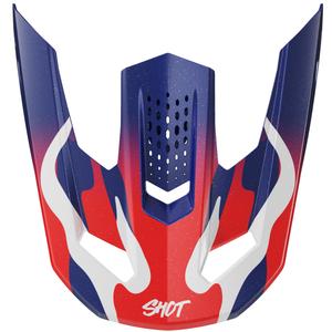 Kiivri visiir Shot Speed Beast pärlmutter sini-punane