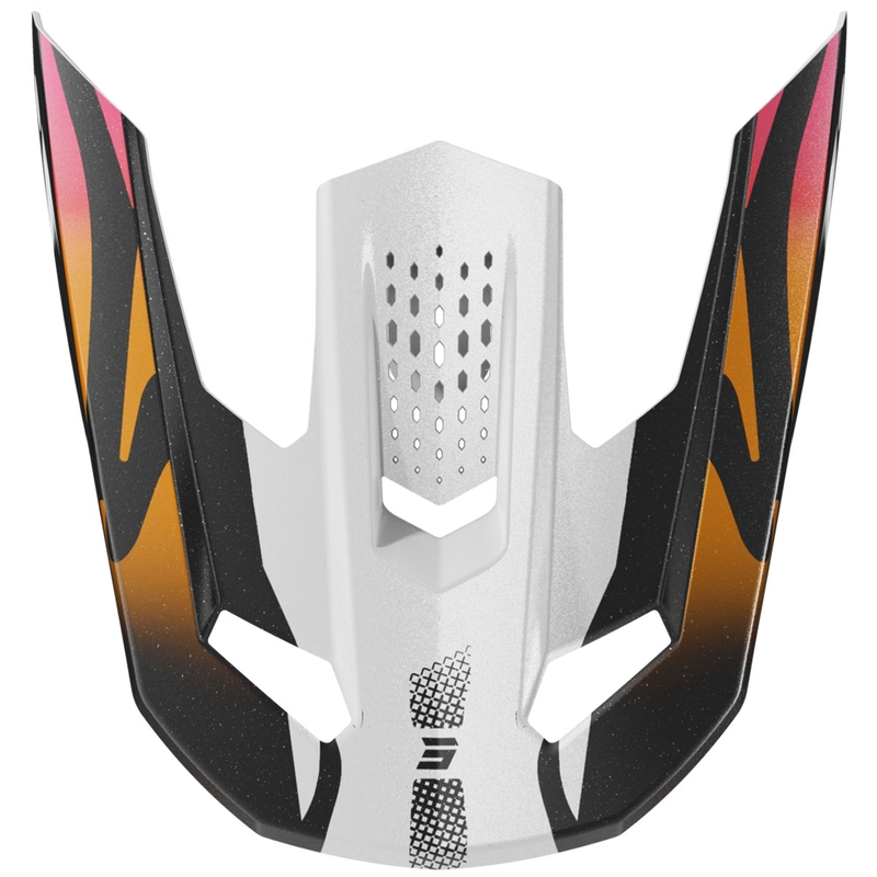 Kiivri visiir Shot Speed Wave pärlmutter must ja valge