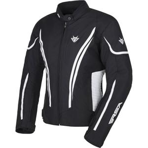 Naiste RSA Wasp must-valge mootorratta jakk