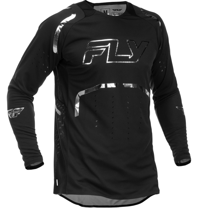 Motokrossitrikoo FLY Racing Evolution SA must-hõbedane trikoo