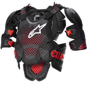 Alpinestars A-10 2 must-antratsiit-punane kehakaitse