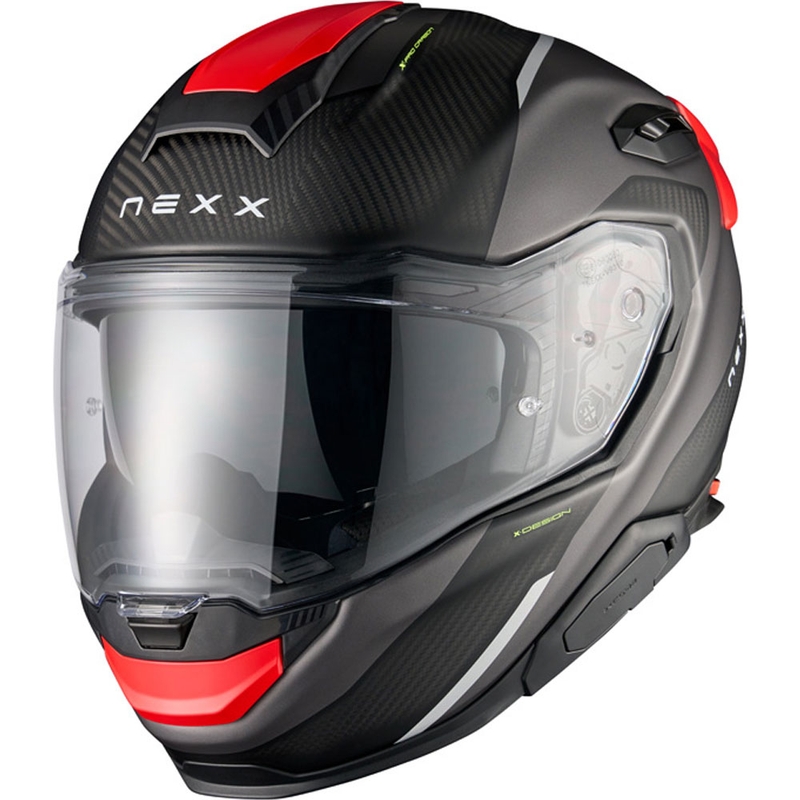 Nexx X.TR Rush integreeritud mootorratta kiiver matt must-punane