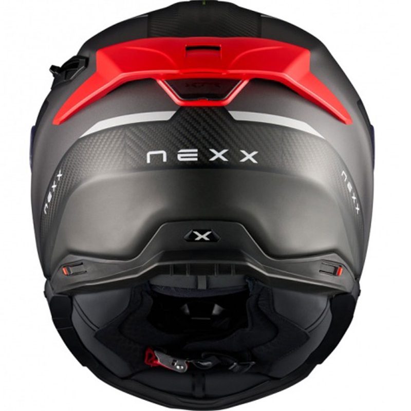 Nexx X.TR Rush integreeritud mootorratta kiiver matt must-punane