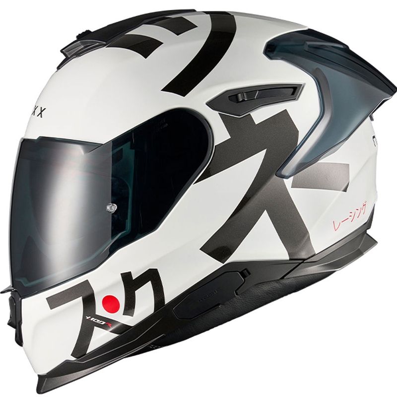Integreeritud mootorratta kiiver Nexx Y.100R Nippon valge