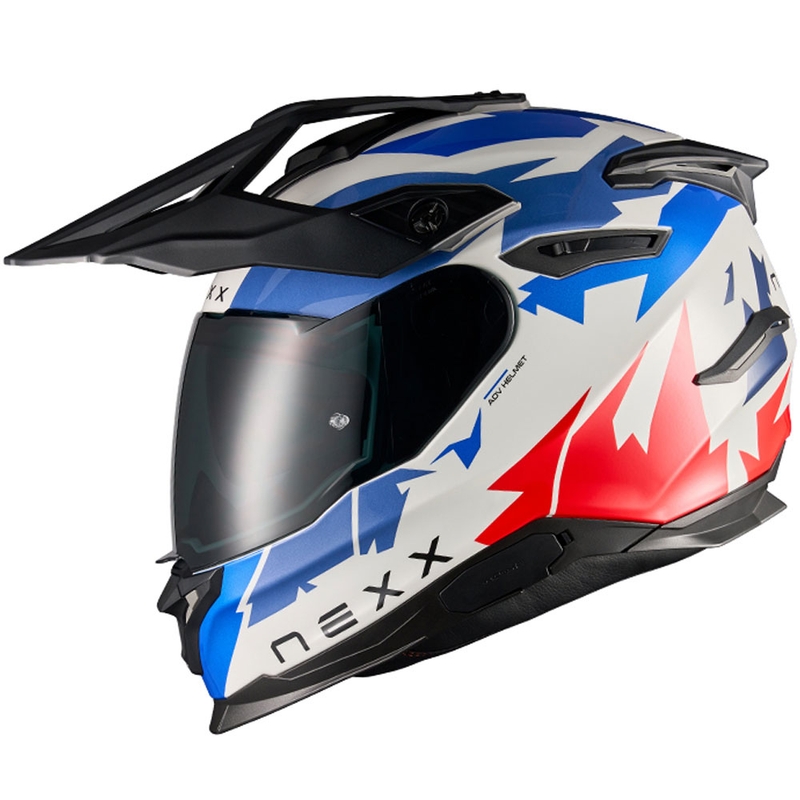 Enduro mootorratta kiiver NEXX Y.TRAVL Primal sini-punane