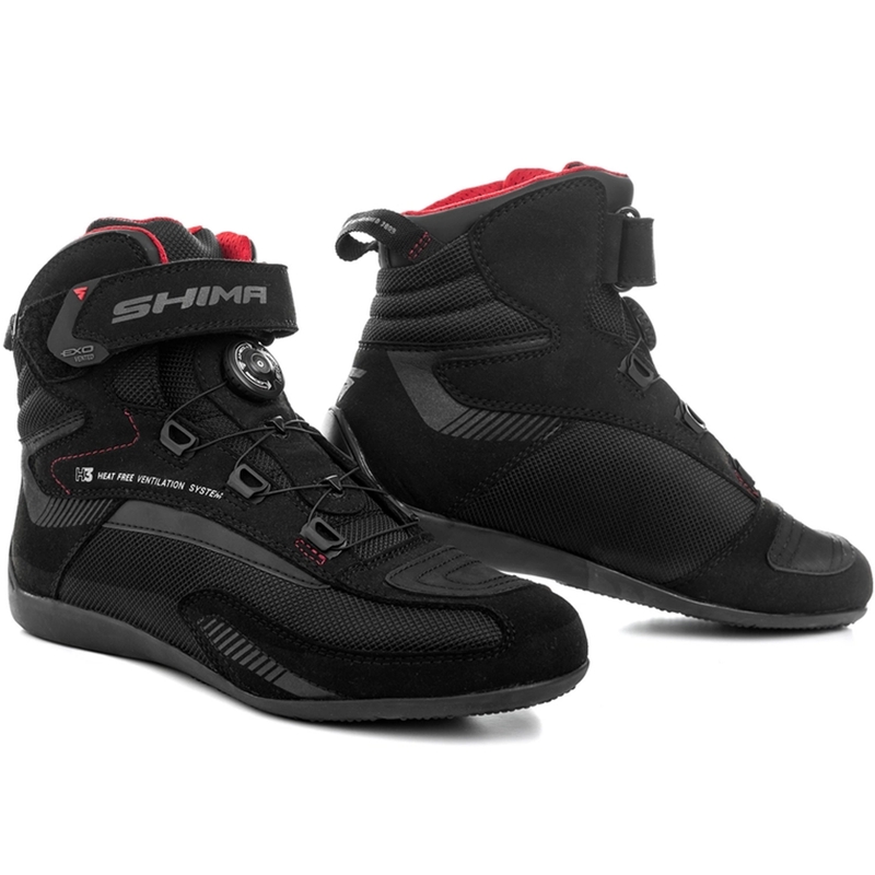 Shima Exo Vented must-hall-punased mootorratta saapad